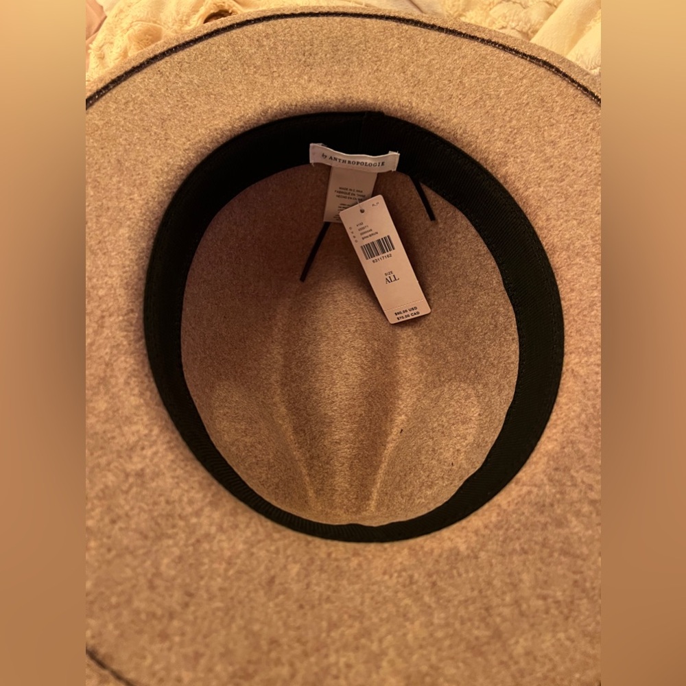 NWT Anthropologie Link Trimmed Fedora - Picture 5 of 7